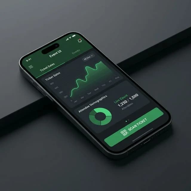 Şehrin uygulamasında etkinlik ve bilet yönetimi